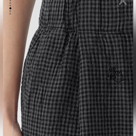 Eileen Fisher Black Checkered Pants - Picture 6 of 6